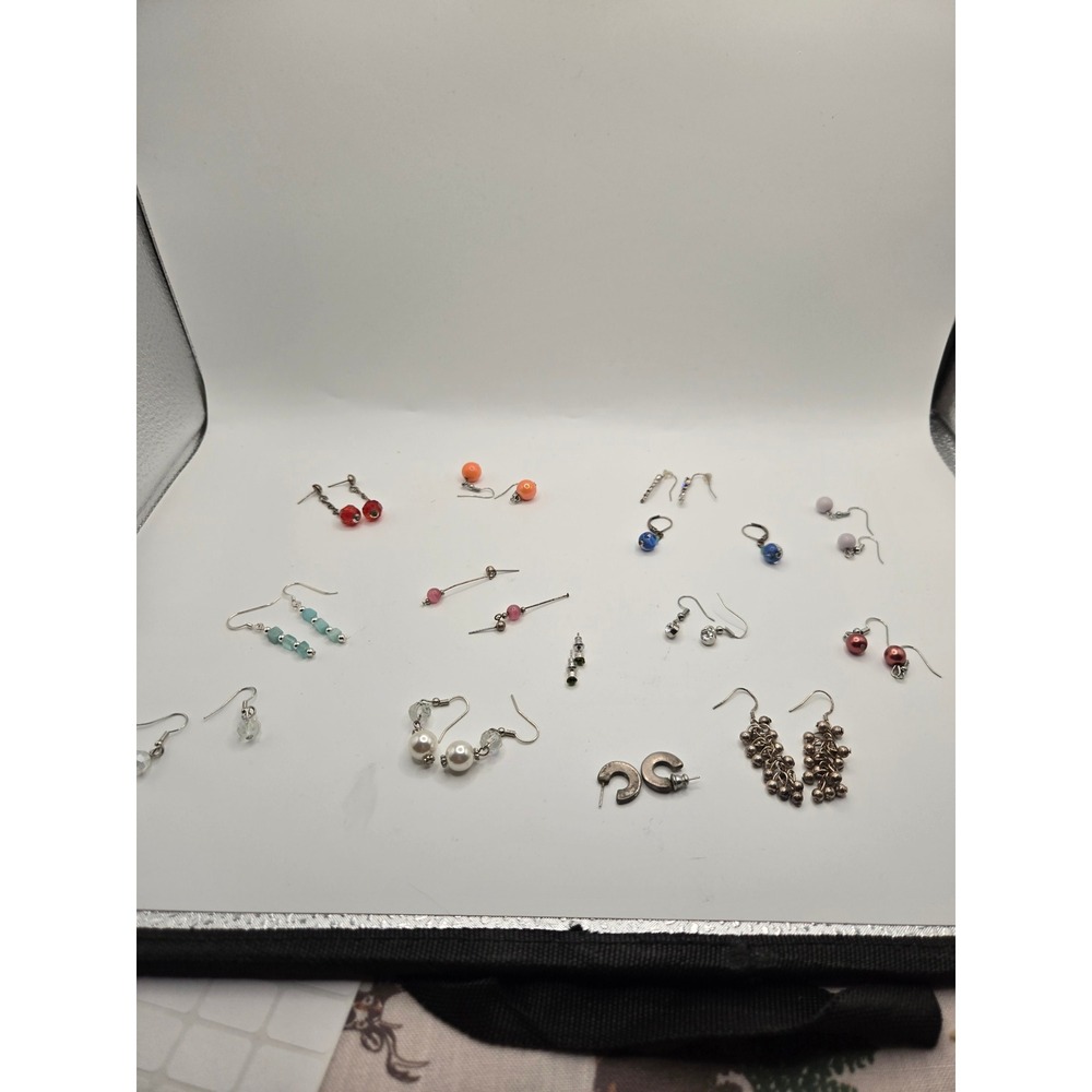 Mixed Fashion Earring Lot Dangle Drop Stud Faux Pearl Crystal Multi 13 Pairs